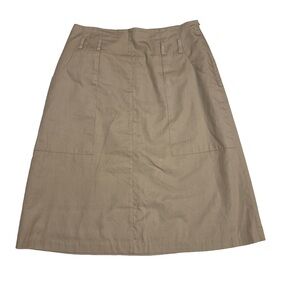 East 5th Khaki A Line Skirt Size 6 W/ Pockets
